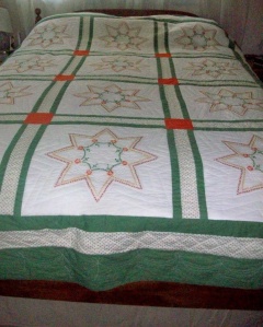 My embroidered quilt